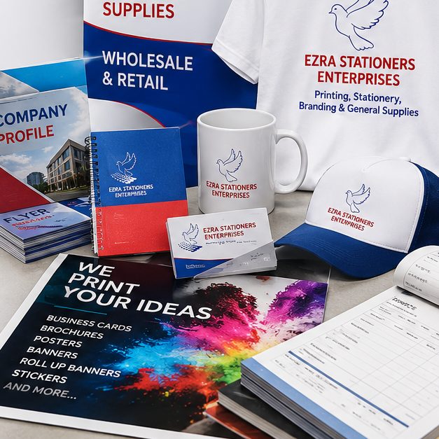 Branding services — custom T-shirts, branded mugs, vehicle branding in Kenya